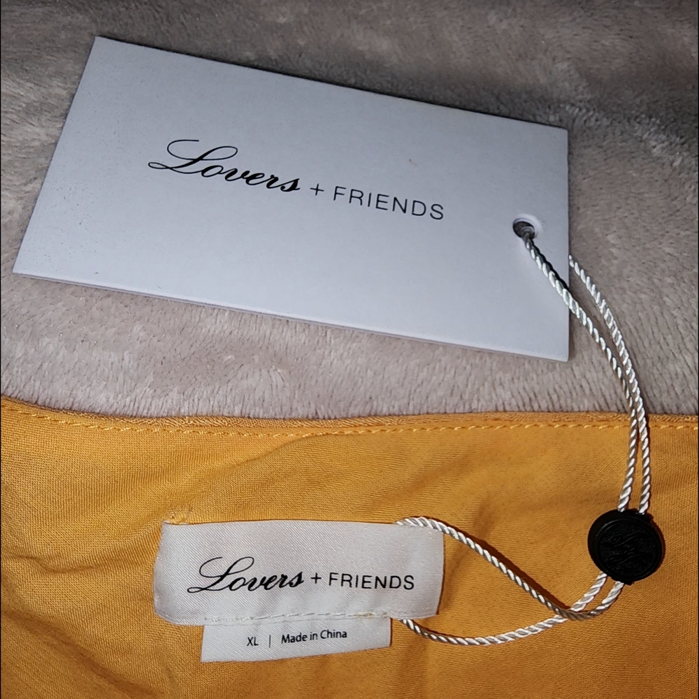 New Lovers + Friends Elegant Orange-Yellow Mini Full Skirt Size XL - Picture 9 of 9